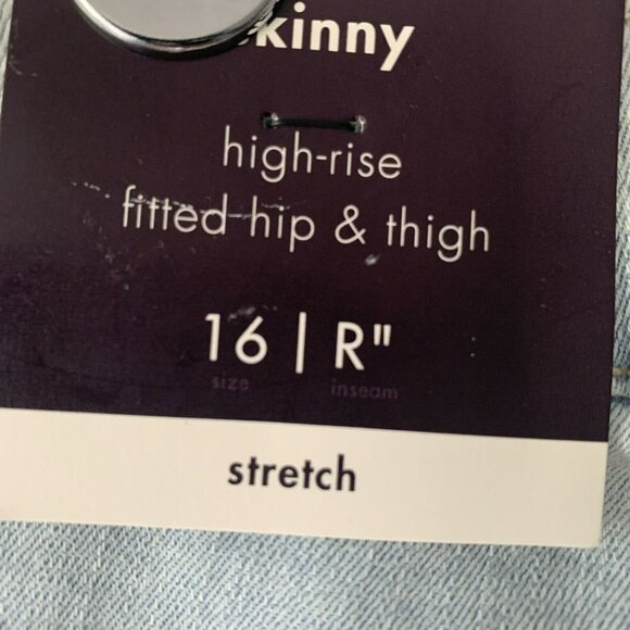 ava viv high rise skinny jeans 16 Light Wash - Picture 6 of 11